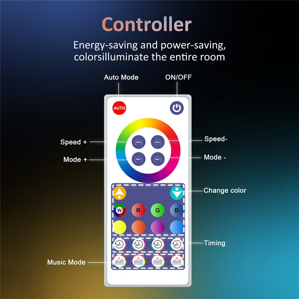Outdoor Smart WiFi String Lights 12M 20 Bulbs IP65 Waterproof RGBIC WiFi BLE App Remote Control