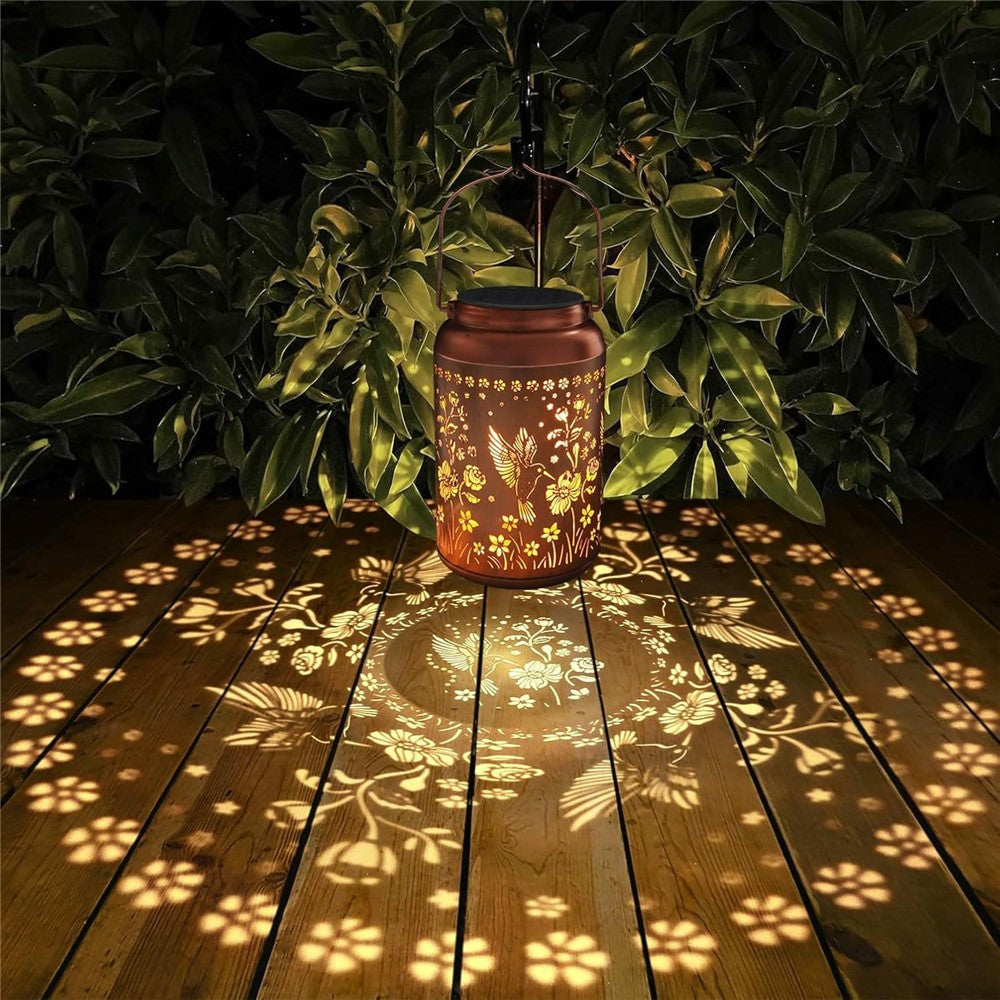 Metal Solar Lanterns IP65 Waterproof Hanging Decorative Solar Light for Yard Patio Lawn Pathway Landscape