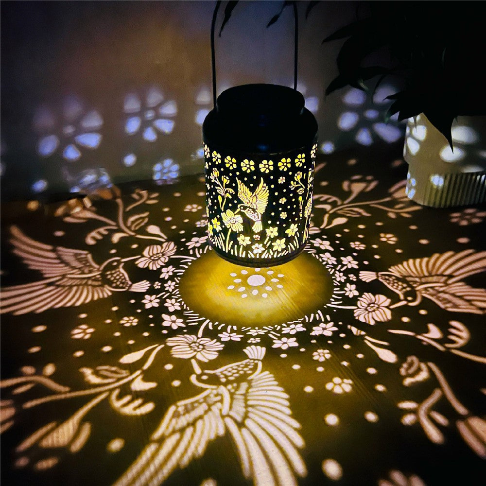 Metal Solar Lanterns IP65 Waterproof Hanging Decorative Solar Light for Yard Patio Lawn Pathway Landscape