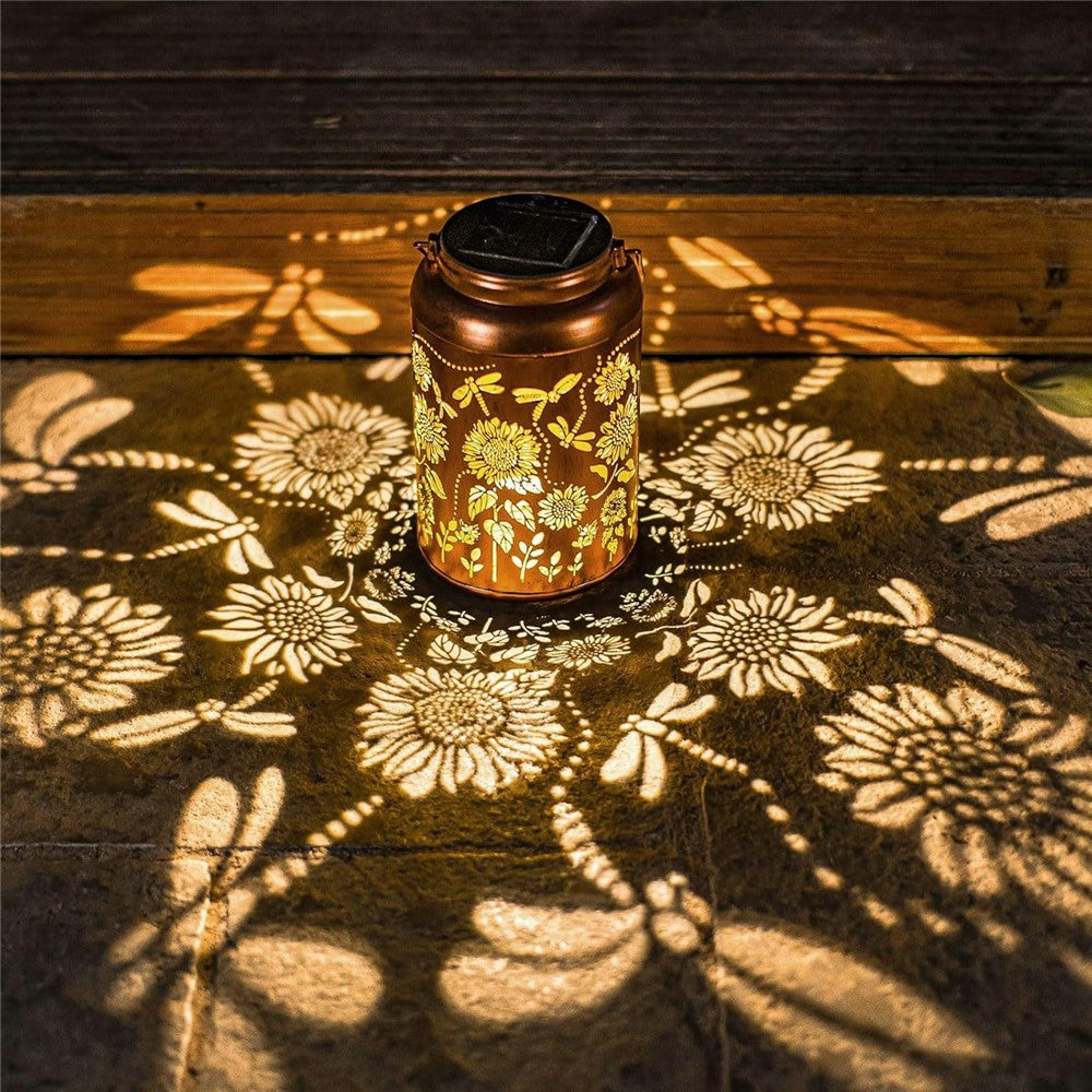 Metal Solar Lanterns IP65 Waterproof Hanging Decorative Solar Light for Yard Patio Lawn Pathway Landscape
