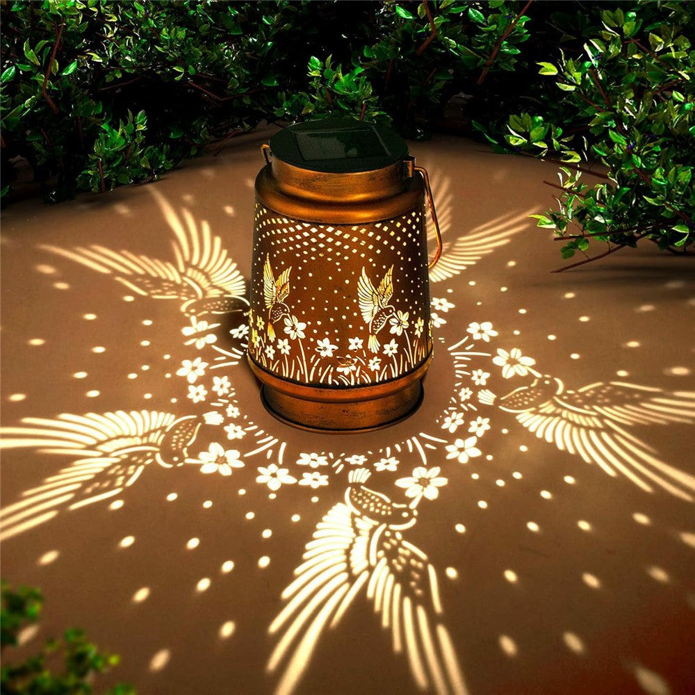 Metal Solar Lanterns IP65 Waterproof Hanging Decorative Solar Light for Yard Patio Lawn Pathway Landscape