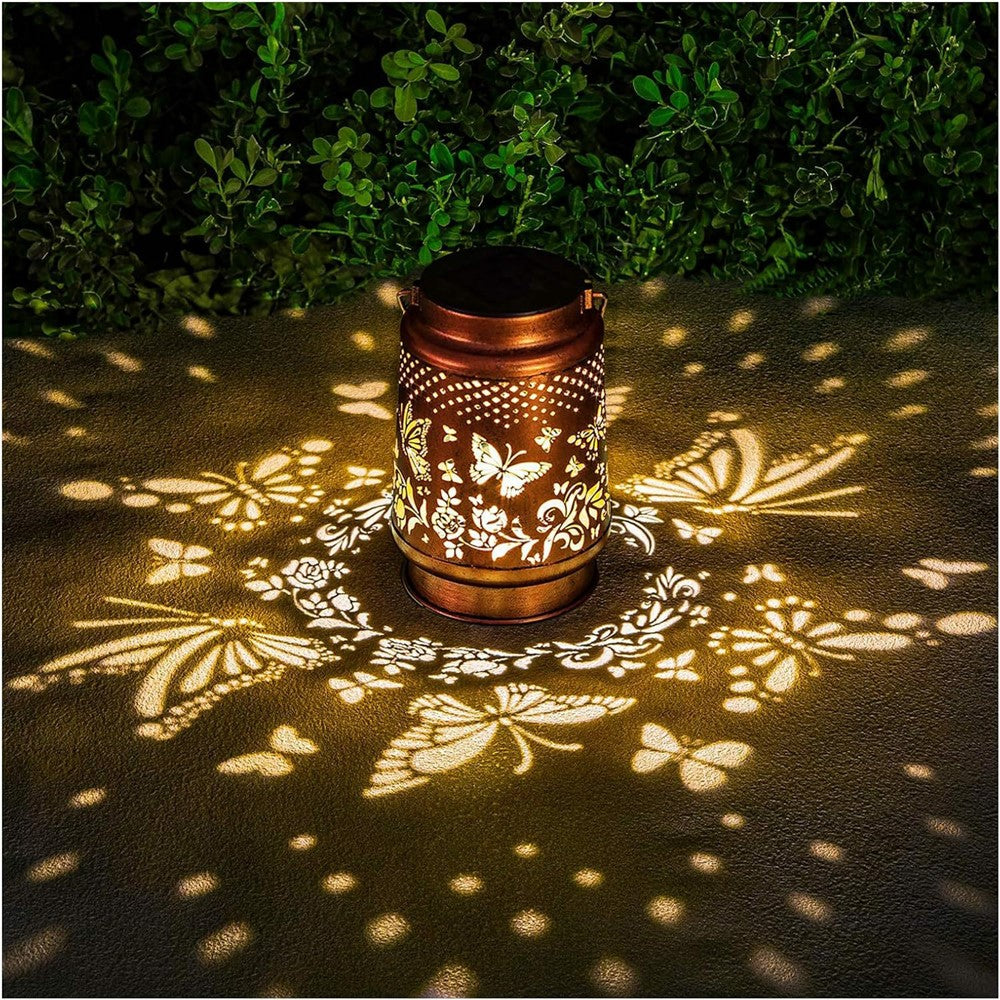 Metal Solar Lanterns IP65 Waterproof Hanging Decorative Solar Light for Yard Patio Lawn Pathway Landscape