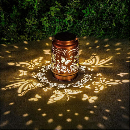 Metal Solar Lanterns IP65 Waterproof Hanging Decorative Solar Light for Yard Patio Lawn Pathway Landscape
