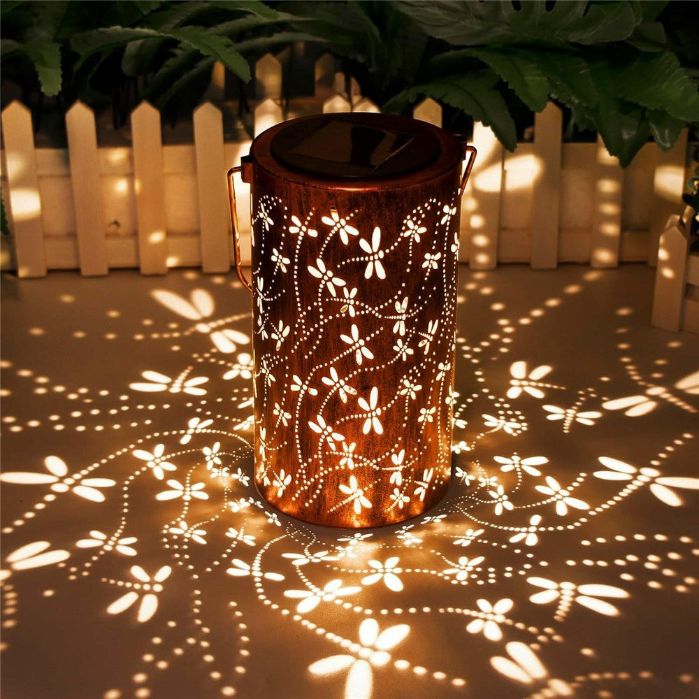 Metal Solar Lanterns IP65 Waterproof Hanging Decorative Solar Light for Yard Patio Lawn Pathway Landscape