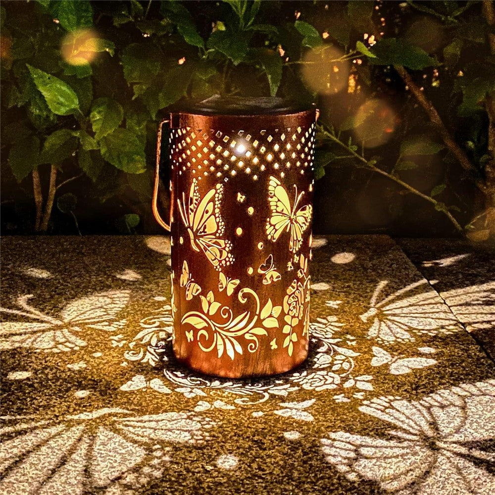Metal Solar Lanterns IP65 Waterproof Hanging Decorative Solar Light for Yard Patio Lawn Pathway Landscape