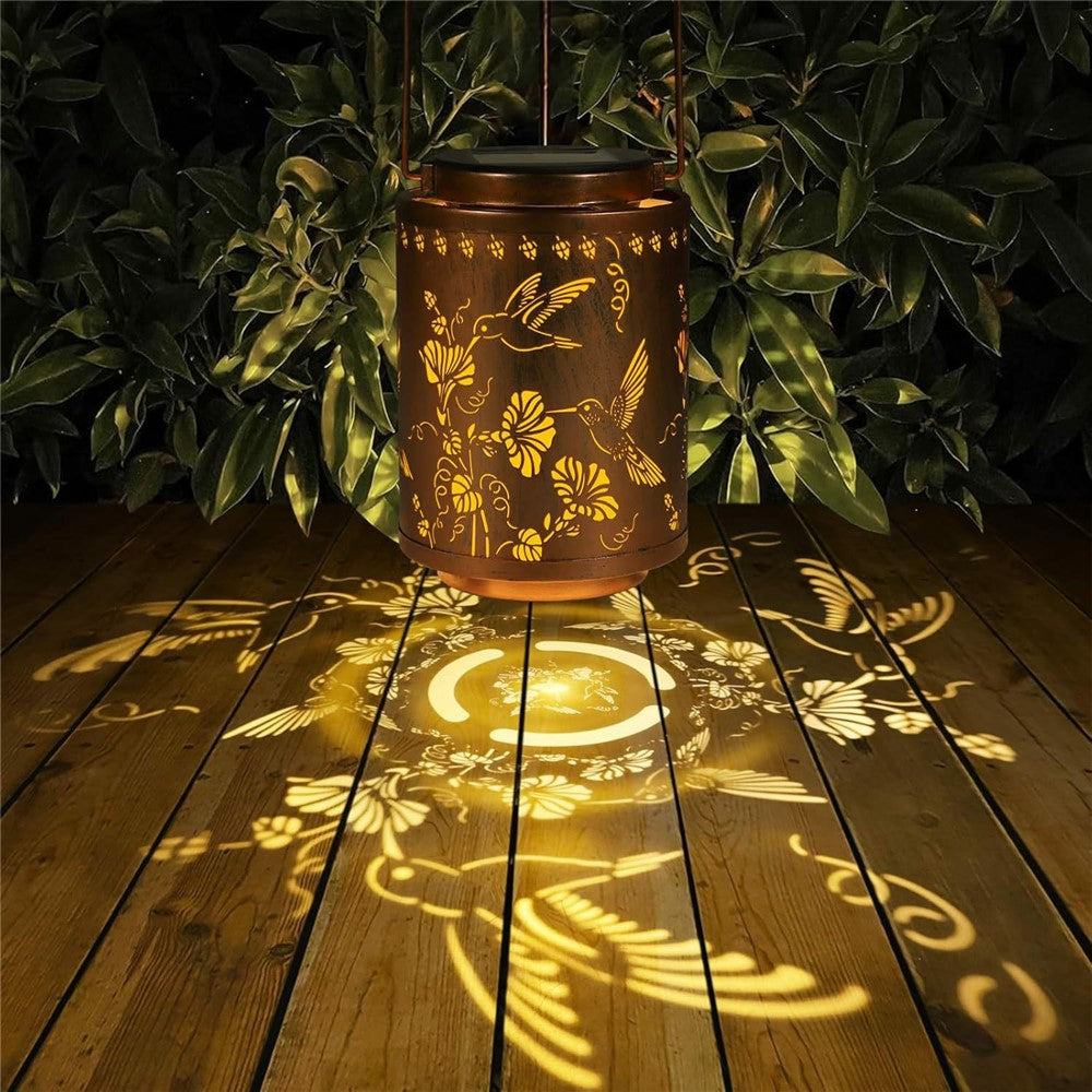 Metal Solar Lanterns IP65 Waterproof Hanging Decorative Solar Light for Yard Patio Lawn Pathway Landscape