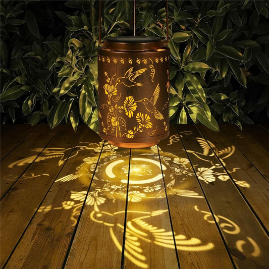 Metal Solar Lanterns IP65 Waterproof Hanging Decorative Solar Light for Yard Patio Lawn Pathway Landscape