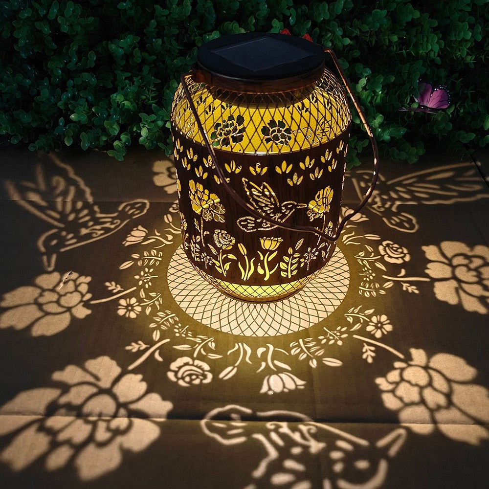 Solar Lanterns Outdoor IP65 Waterproof Metal Hanging Lantern Solar Lights for Garden Patio Lawn