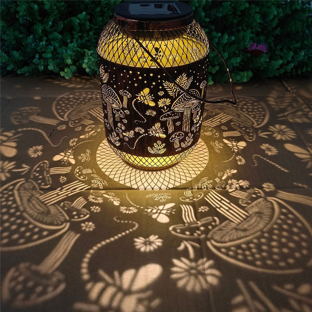 Solar Lanterns Outdoor IP65 Waterproof Metal Hanging Lantern Solar Lights for Garden Patio Lawn