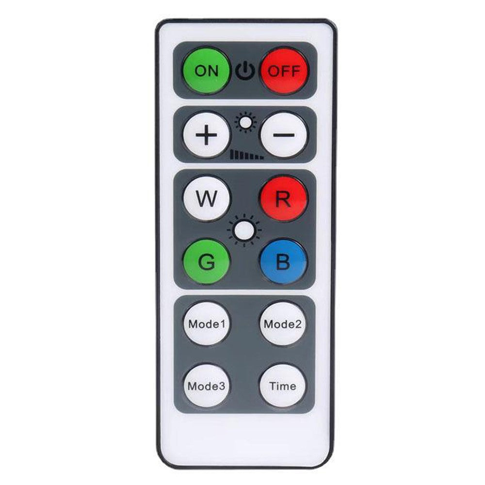 YD-002 3Pcs Remote Control RGBW Cabinet Light Battery Powered Dimmable Night Light for Kitchen Closet Stairs