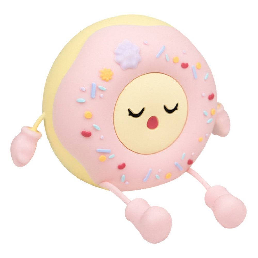 Cartoon Donut Shape Night Light Cute Bedside Lamp Nursery Feeding Light Birthday Gift