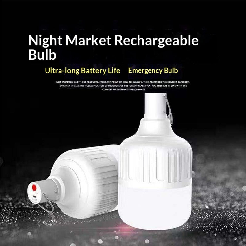 150W 105mm Outdoor Camping Lantern 5 Modes USB Rechargeable Tent Hanging LED Light Bulb