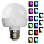 RGB Light Bulb Built-in 2500mAh Battery Remote Control Stepless Dimming LED Mood Light with Detachable E27 Base