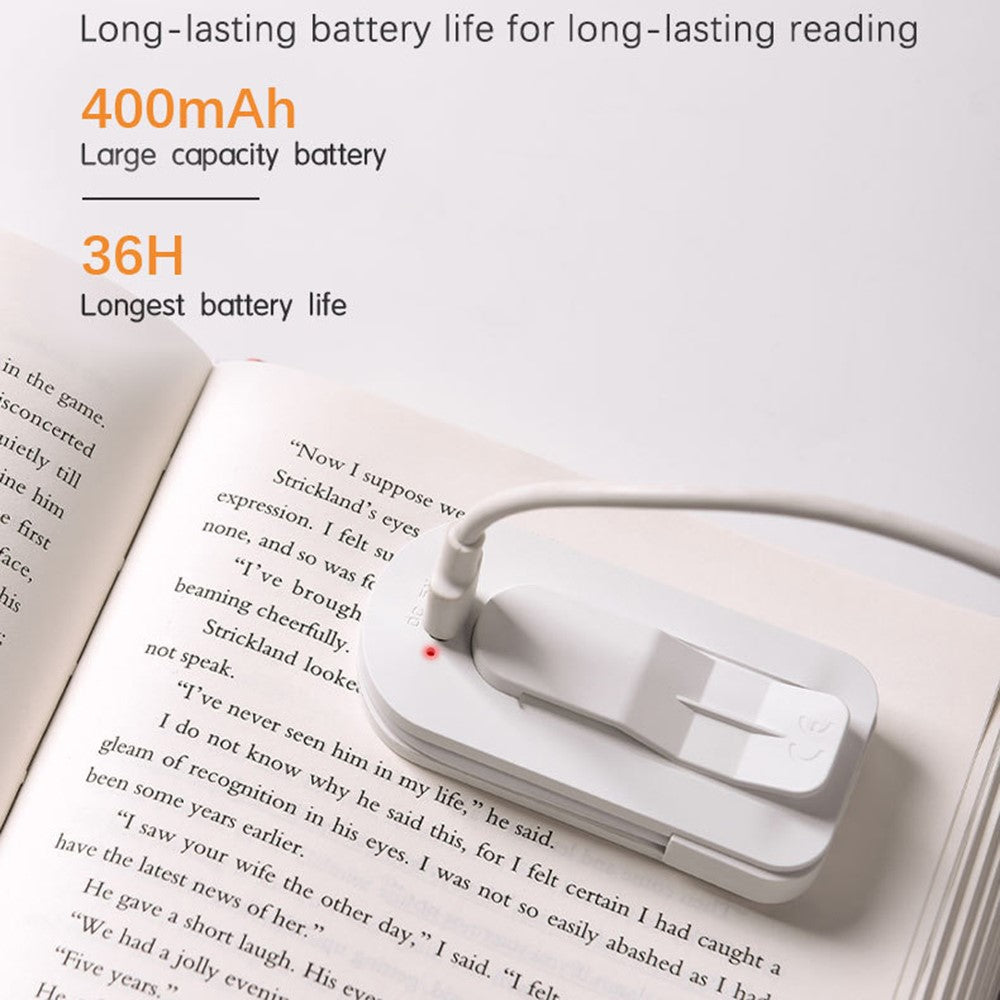 F26 3 Color Temperatures Clip-on Reading Light Mini LED Desk Lamp for Students Study