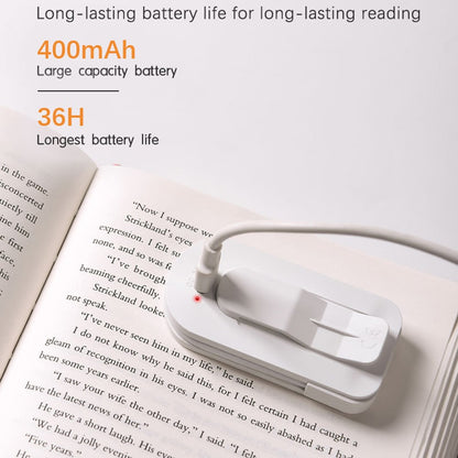 F26 3 Color Temperatures Clip-on Reading Light Mini LED Desk Lamp for Students Study