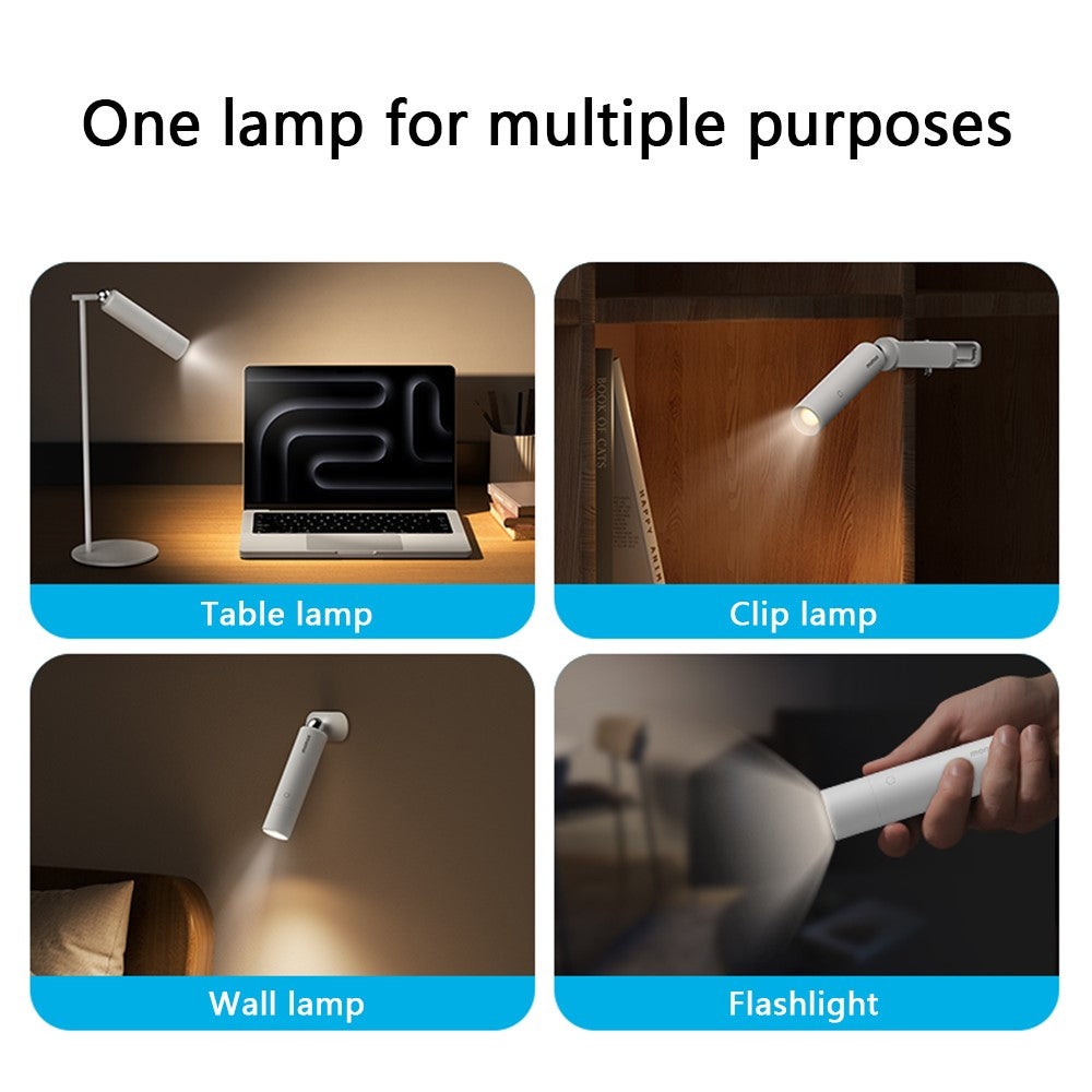 MOMAX QL12 SnapLux Multi-Functional Wireless Magnetic Night Light Brightness Adjustable Desktop Lamp, White