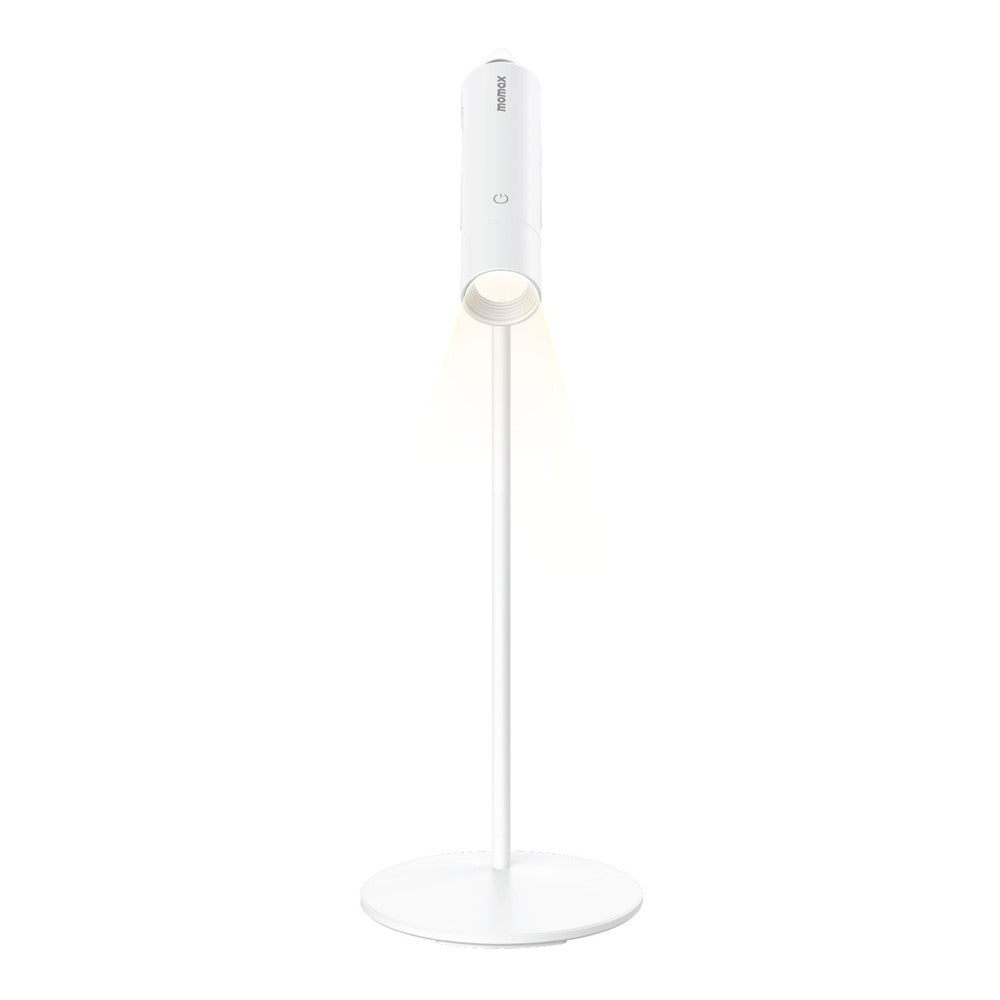 MOMAX QL12 SnapLux Multi-Functional Wireless Magnetic Night Light Brightness Adjustable Desktop Lamp, White