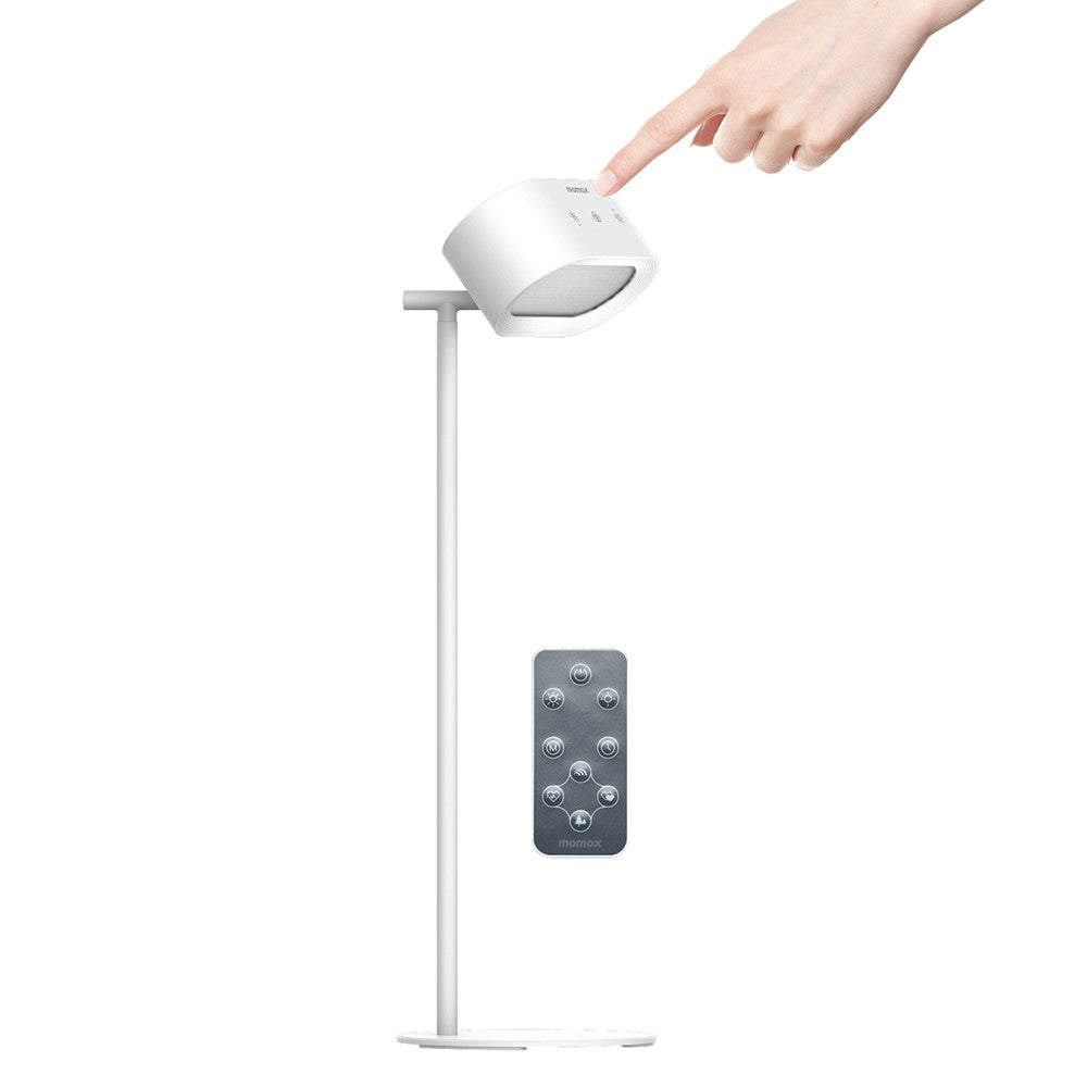 MOMAX QL13 SnapLux Mood Multifunctional Wireless Magnetic Light Dual Light Source Desktop Night Lamp (White)