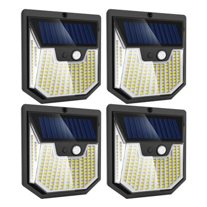 4PCS Waterproof Human Motion Sensor Solar Lights High Brightness House Garden Lamps
