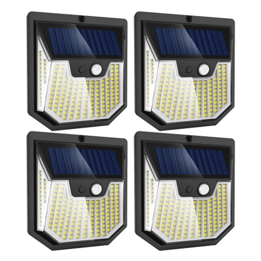 4PCS Waterproof Human Motion Sensor Solar Lights High Brightness House Garden Lamps