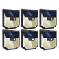 6PCS Outdoor Solar Wall Lights Super Bright Motion Sensor Security Lamps for Patio Garage
