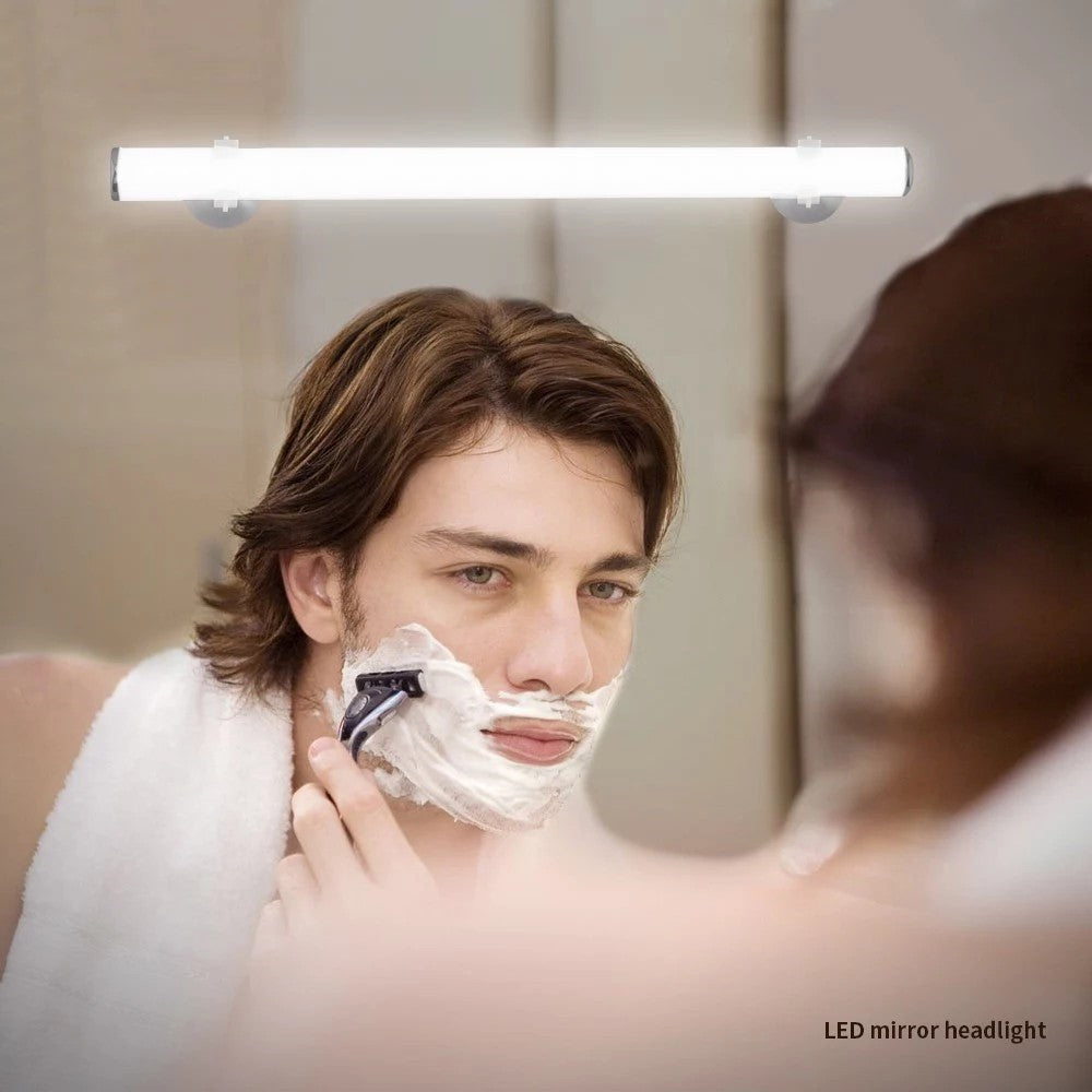 MFL-01 Suction Cup Mounted Mirror Front Makeup Fill Light Rechargeable Aluminum Alloy Light Bar