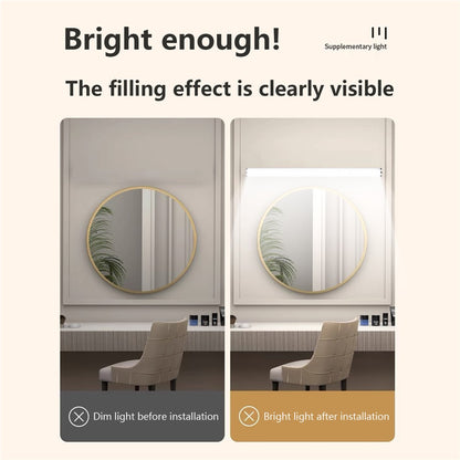 MFL-01 Suction Cup Mounted Mirror Front Makeup Fill Light Rechargeable Aluminum Alloy Light Bar