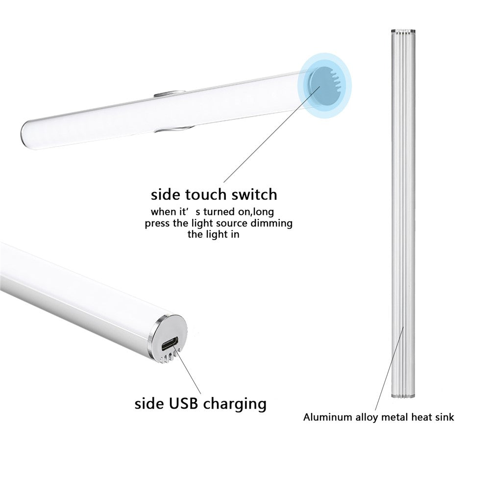 MFL-01 Suction Cup Mounted Mirror Front Makeup Fill Light Rechargeable Aluminum Alloy Light Bar