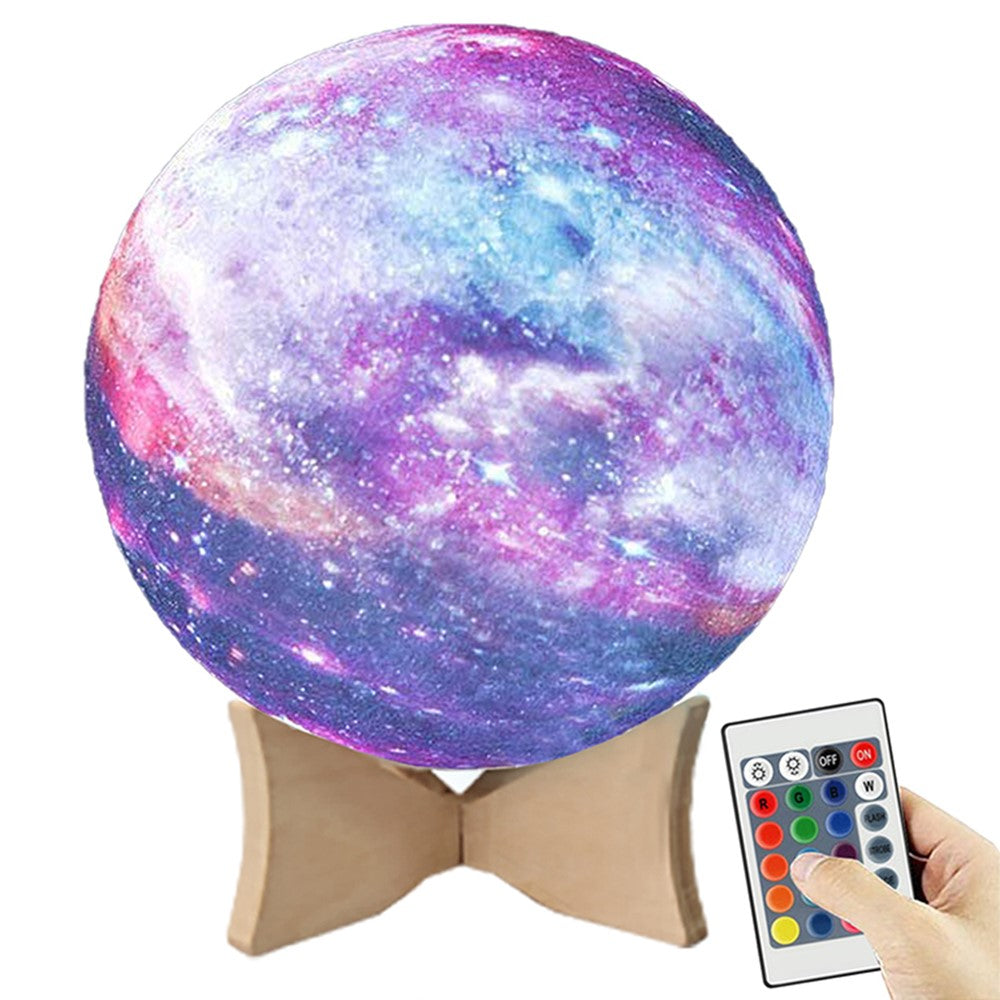 16 Colors LED Moon Light Rechargeable Touch / Tap Control Moon Lamp Home Decor with Remote Control