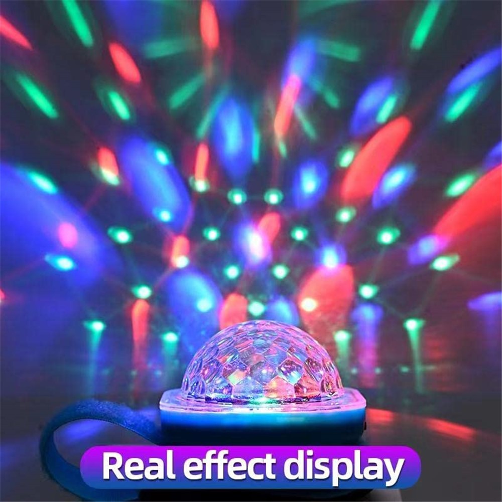 Portable Disco Ball Wristband Light Voice Activated Party Lamp USB Rechargeable Flashing Light