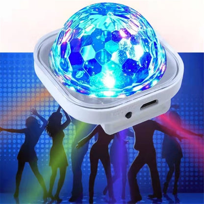 Portable Disco Ball Wristband Light Voice Activated Party Lamp USB Rechargeable Flashing Light