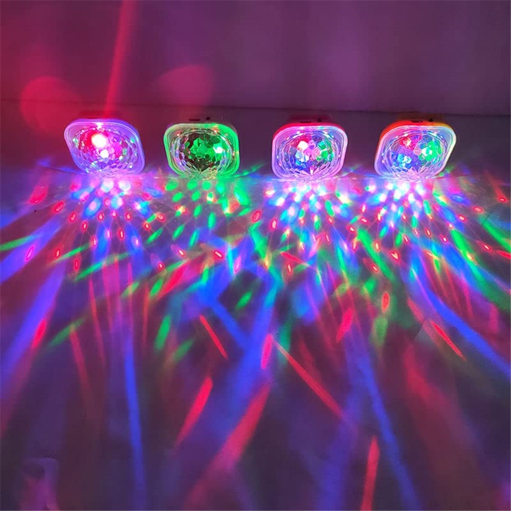 Portable Disco Ball Wristband Light Voice Activated Party Lamp USB Rechargeable Flashing Light