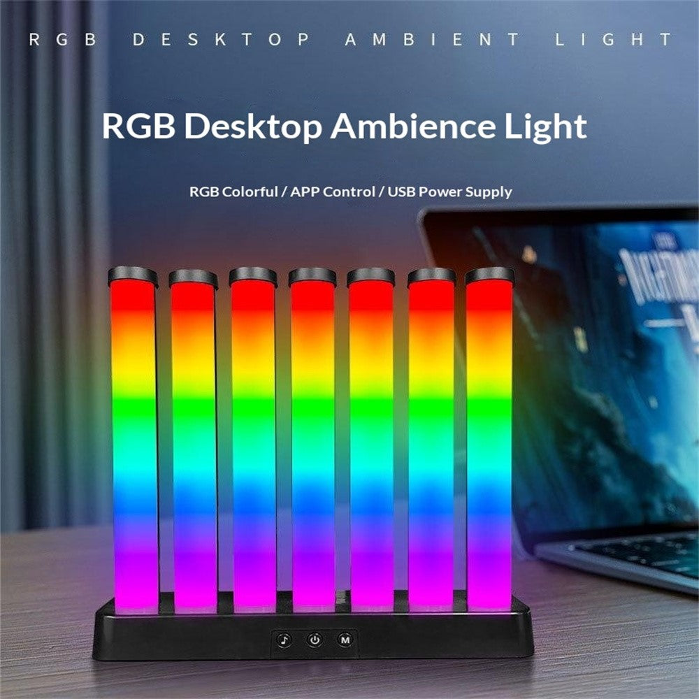 KBB-50 Single Button RGB Gaming Sound Reactive Light Desktop Ambient Lamp for Bedroom Night Light