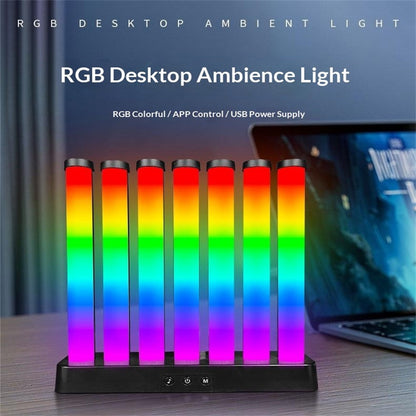 KBB-50 Single Button RGB Gaming Sound Reactive Light Desktop Ambient Lamp for Bedroom Night Light