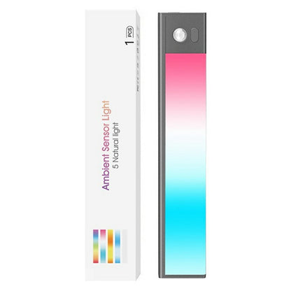 L1-021 23.3cm RGB Cabinet Light Magnetic Human Motion Sensor Smart Wall Lamp Long Night Light for Home