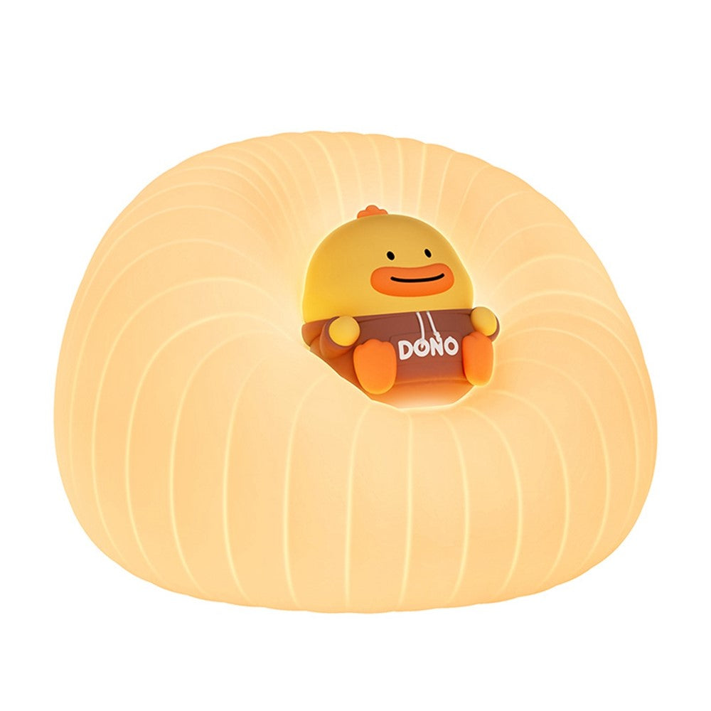 ICARER FAMILY Silicone Sofa Pat Night Light 3 Brightness Levels Timer Function Patting Lamp