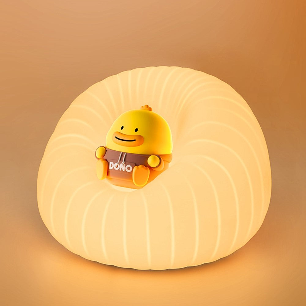 ICARER FAMILY Silicone Sofa Pat Night Light 3 Brightness Levels Timer Function Patting Lamp