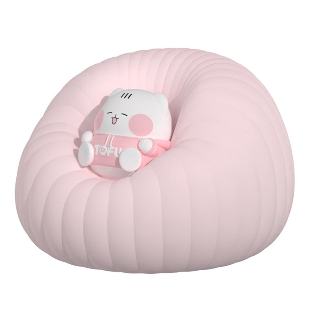 ICARER FAMILY Silicone Sofa Pat Night Light 3 Brightness Levels Timer Function Patting Lamp