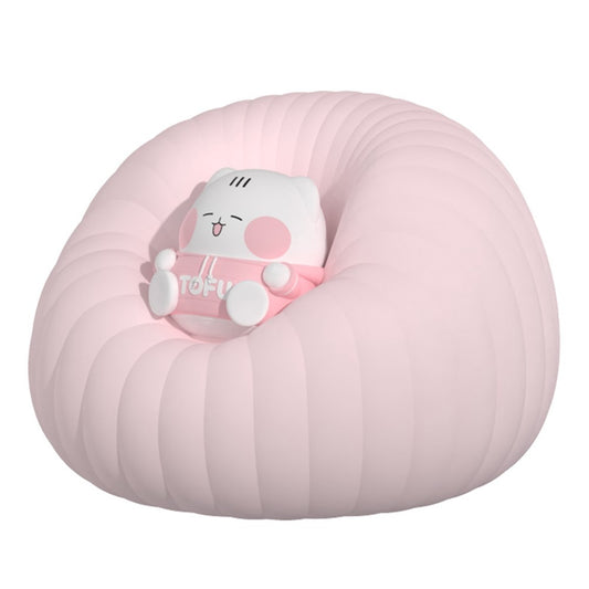 ICARER FAMILY Silicone Sofa Pat Night Light 3 Brightness Levels Timer Function Patting Lamp