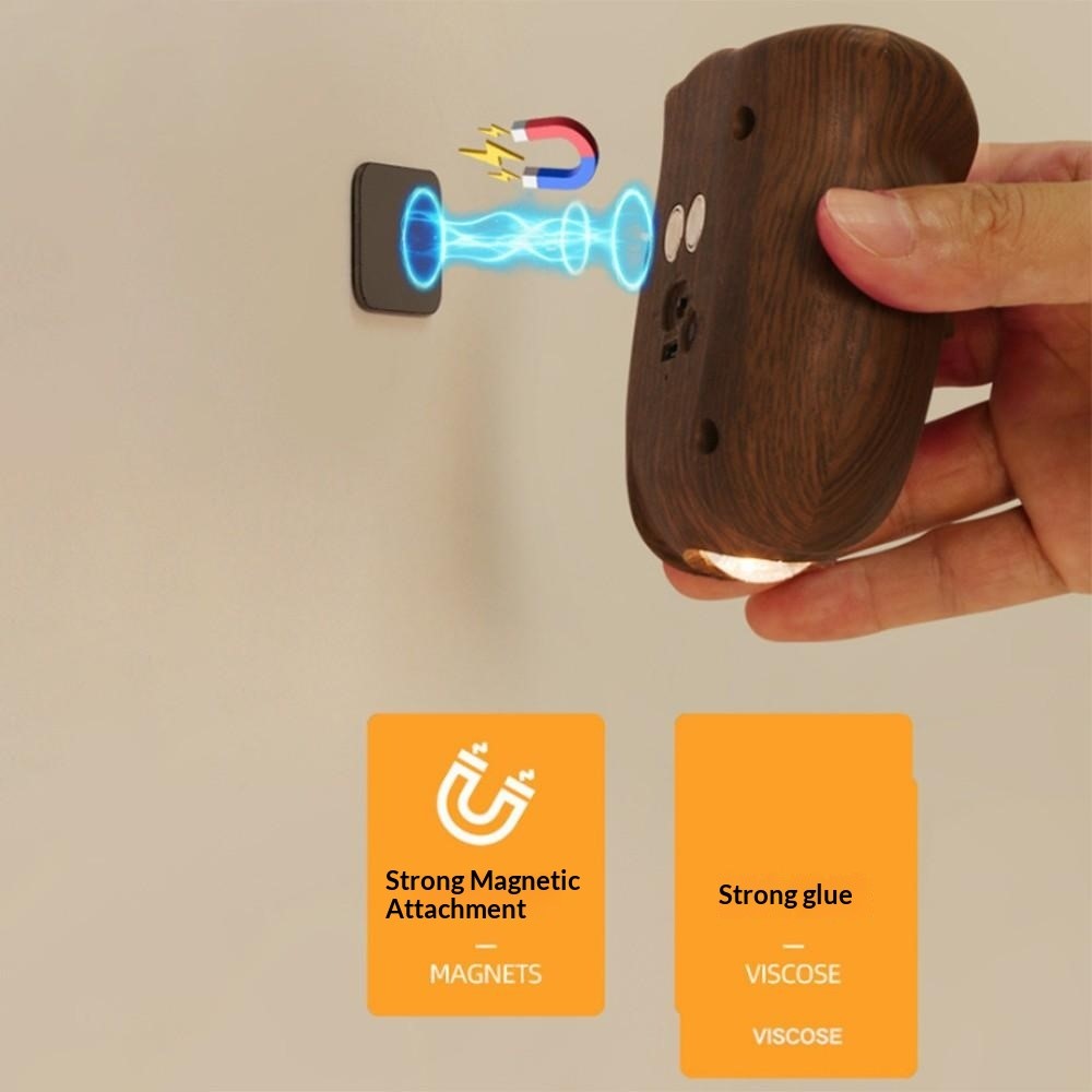 Owl Motion Sensor Night Light Magnetic Rechargeable Wall Light for Hallway Corridor
