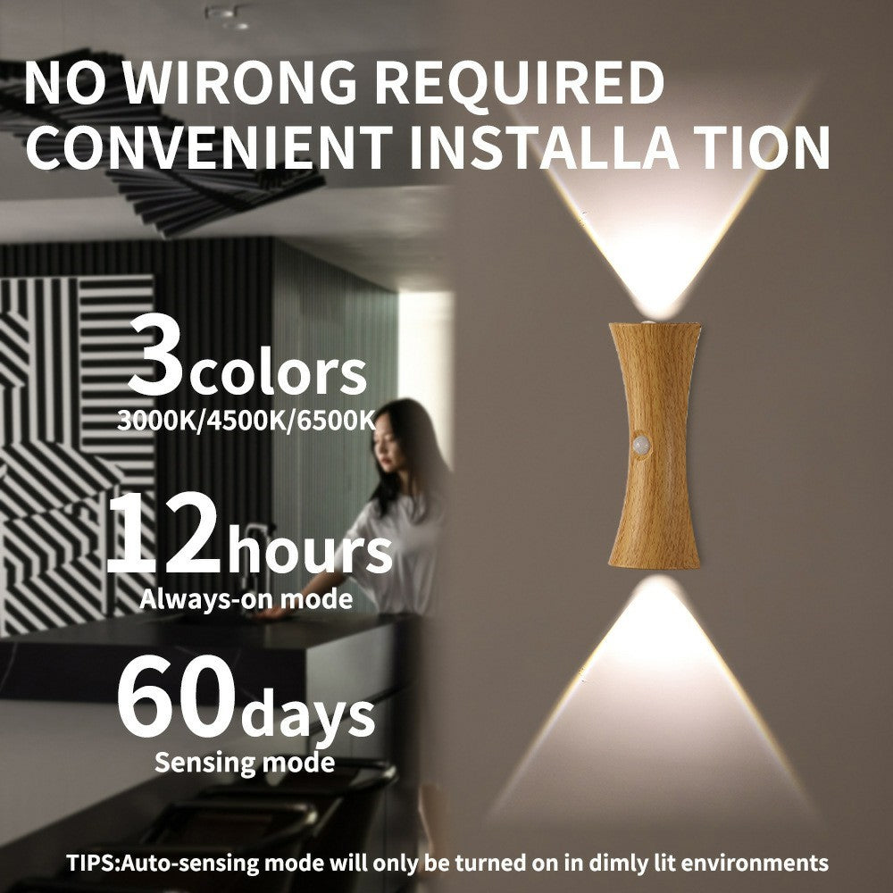 Motion Sensor Night Light Cordless Magnetic Wall Light Dimmable LED Lamp for Bedroom Staircase Hallway
