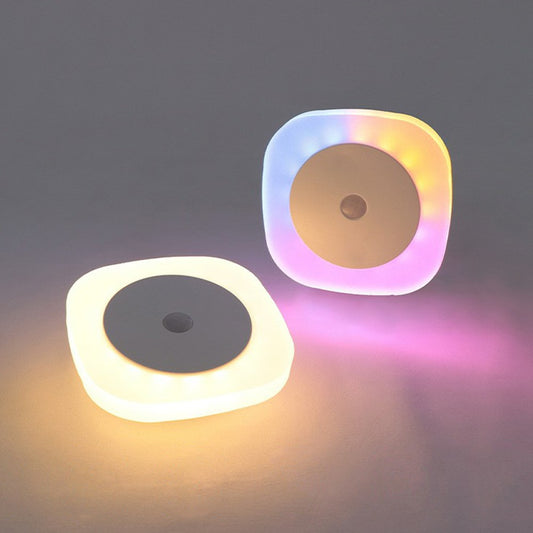 Square Night Light Motion Sensor Magnetic Base 3 Color Adjustable Ambient Wall Light