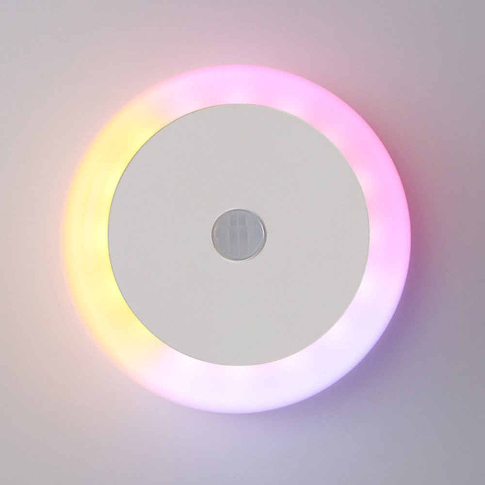 Round Wall Light Rechargeable Motion Sensor 3-Color Dimming LED Night Light with Magnetic Base