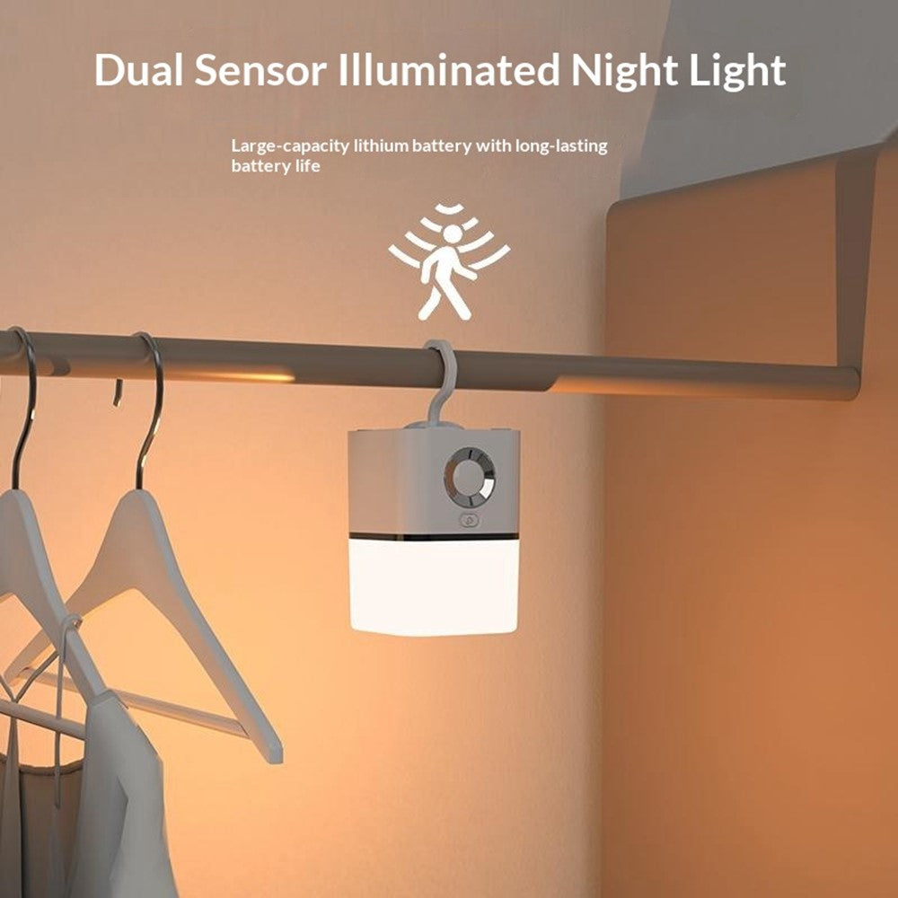 TB-137SLIR 2000mAh Rechargeable PIR Motion Sensor Night Light Portable LED Camping Light for Bedroom Outdoor