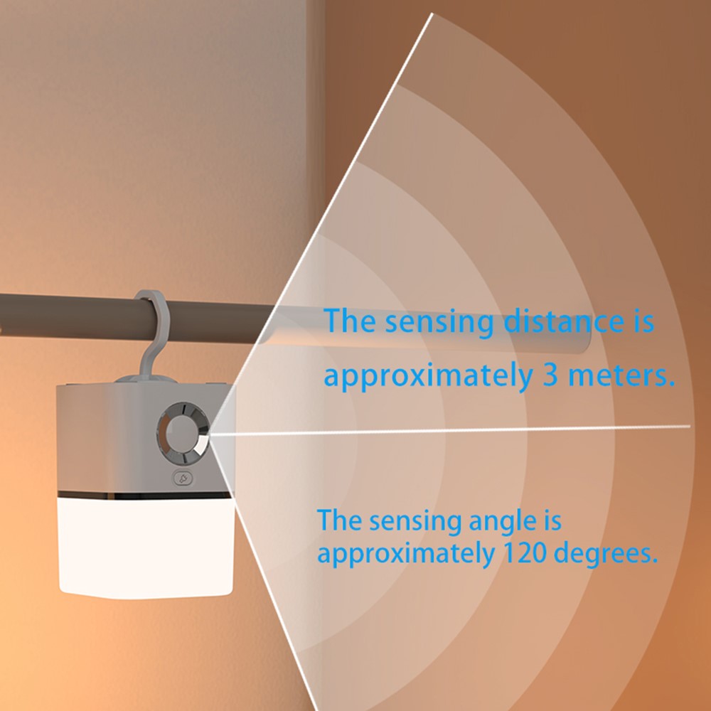 TB-137SLIR 2000mAh Rechargeable PIR Motion Sensor Night Light Portable LED Camping Light for Bedroom Outdoor