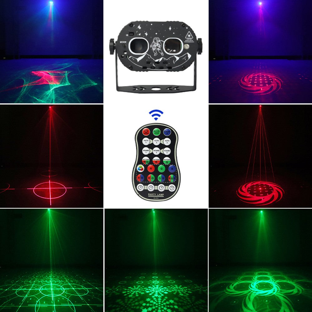 T20 DJ Party Lights Stage Light Northern Lights Effect Laser Light Disco Strobe Lighting with Remote Control
