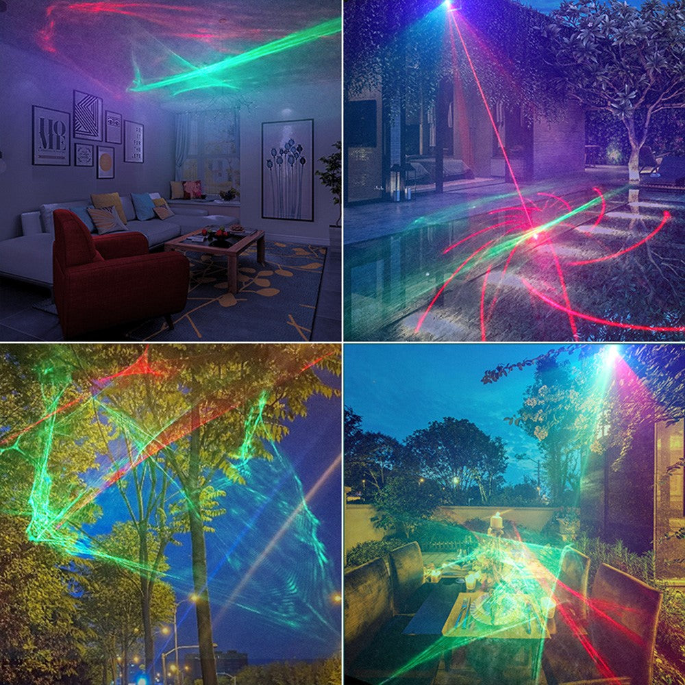 T20 DJ Party Lights Stage Light Northern Lights Effect Laser Light Disco Strobe Lighting with Remote Control
