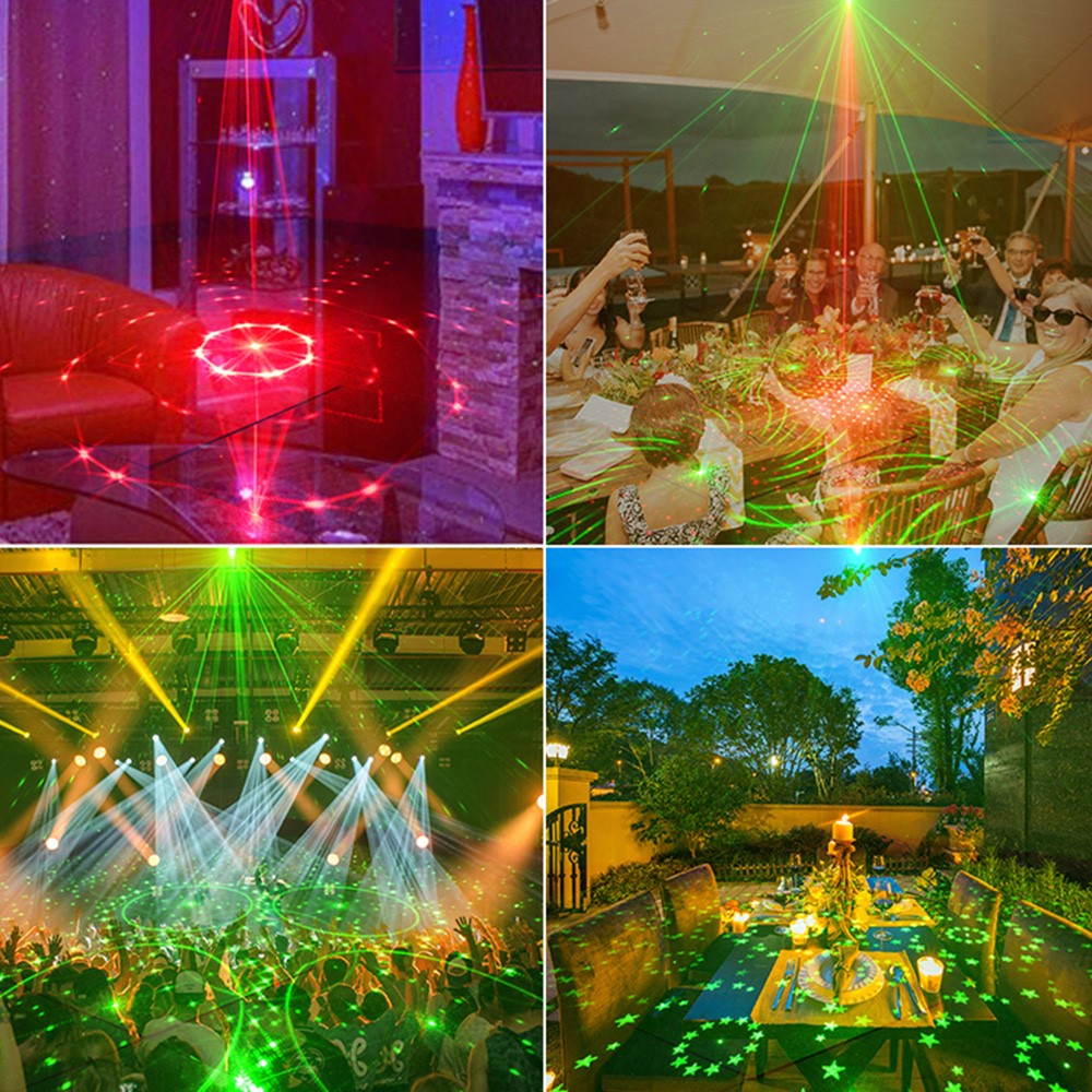 T20 DJ Party Lights Stage Light Northern Lights Effect Laser Light Disco Strobe Lighting with Remote Control