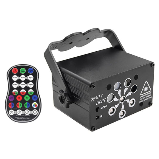 R90 Mini Lightweight Laser Light Aluminum Portable Indoor Color Light for Bedroom, Family Party, Stage, Bar