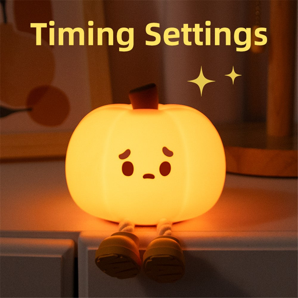 Cute Pumpkin Shape Touch Night Light Touch Lamp Phone Holder Halloween Decor Gift (CE ROHS FCC CPC Certified)